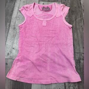 2000s Y2k Miss Me Pink NEW Cap Sleeve Baby Tee Lightweight Womens Medium Vtg